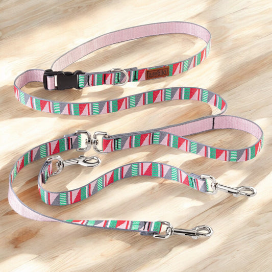 Belted Double Leash Luwello