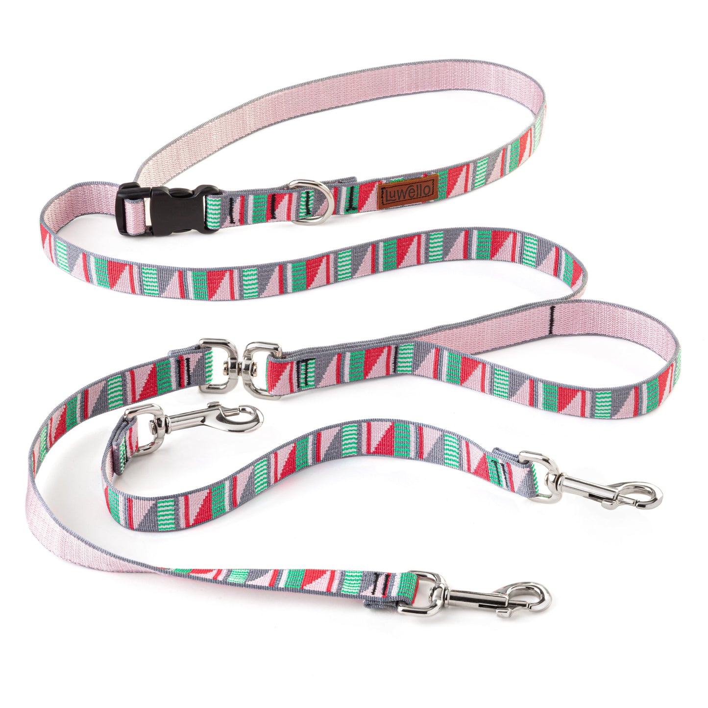 Pink Dog Coupler Leash