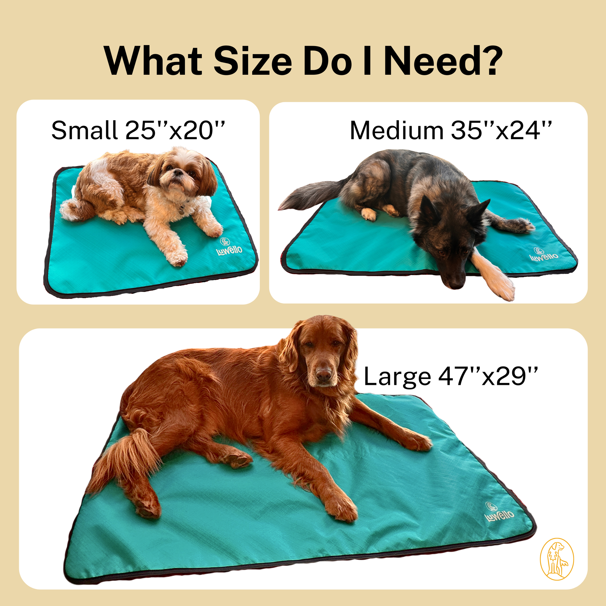 Portable Dog Settle Mat Luwello